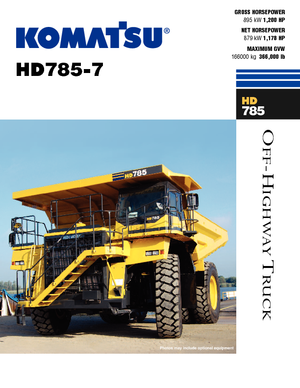 Stortwagen met achterwaartse kanteling Komatsu HD785-7
