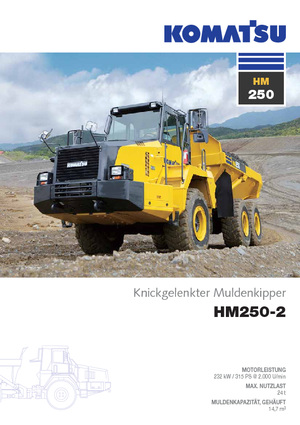 Kiepwagens Komatsu HM250-2