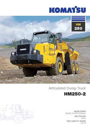 Kiepwagens Komatsu HM250-2