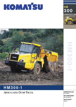 Kiepwagens Komatsu HM300-1