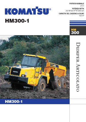 Kiepwagens Komatsu HM300-1