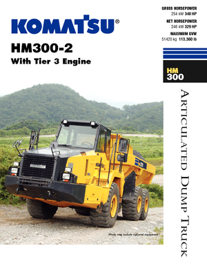 Kiepwagens Komatsu HM300-2