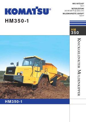Kiepwagens Komatsu HM350-1