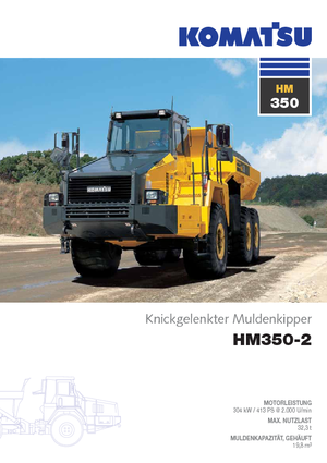 Kiepwagens Komatsu HM350-2