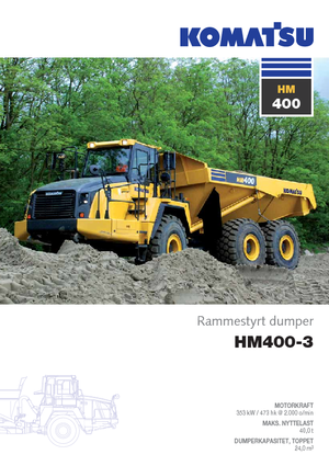 Kiepwagens Komatsu HM400-3