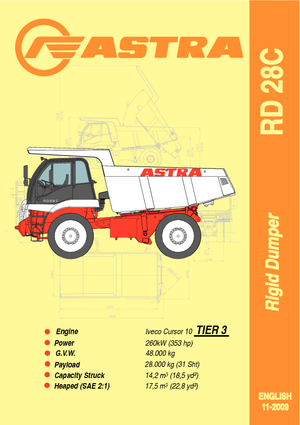 Stortwagen met achterwaartse kanteling Astra RD 28 C