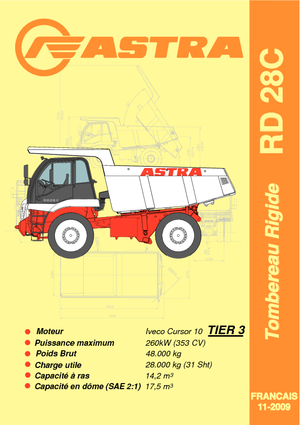 Stortwagen met achterwaartse kanteling Astra RD 28 C