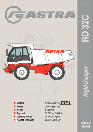 Stortwagen met achterwaartse kanteling Astra RD 32 C