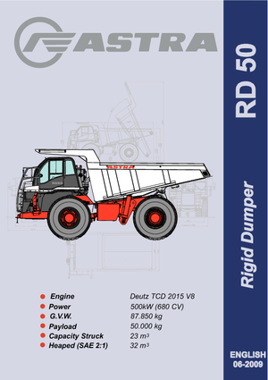 Stortwagen met achterwaartse kanteling Astra RD 50