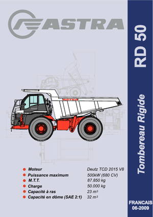 Stortwagen met achterwaartse kanteling Astra RD 50