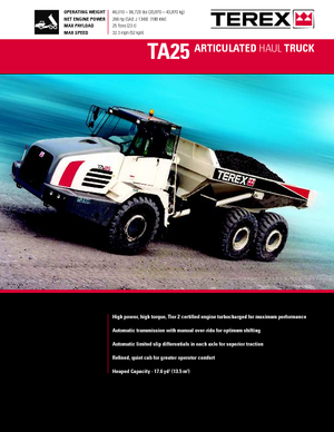 Kiepwagens Terex TA 25