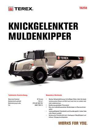 Kiepwagens Terex TA 250