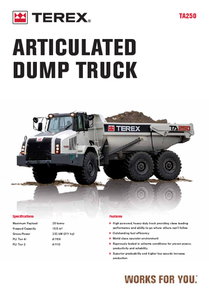 Kiepwagens Terex TA 250