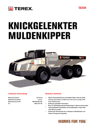 Kiepwagens Terex TA 350