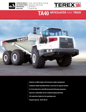 Kiepwagens Terex TA 40