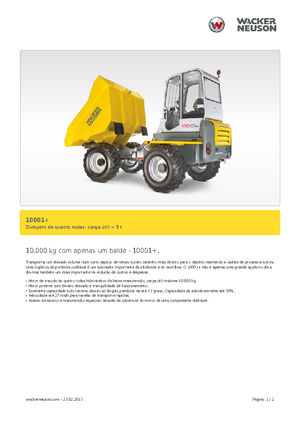 Wieldumpers Neuson 10001
