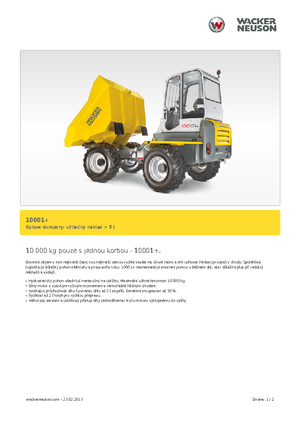 Wieldumpers Neuson 10001