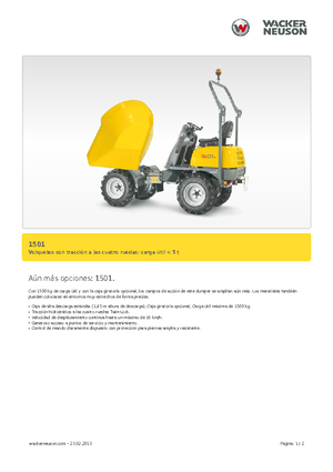 Wieldumpers Neuson 1501