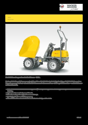 Wieldumpers Wacker Neuson 1601