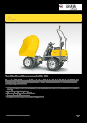 Wieldumpers Wacker Neuson 1601