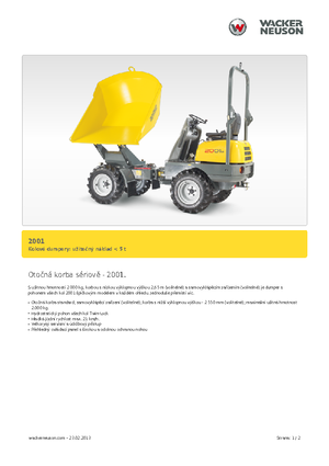 Wieldumpers Neuson 2001