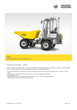 Wieldumpers Neuson 3001