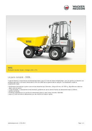 Wieldumpers Neuson 3001