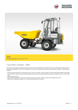 Wieldumpers Neuson 3001