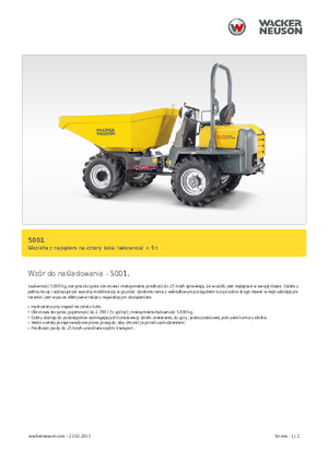 Wieldumpers Neuson 5001