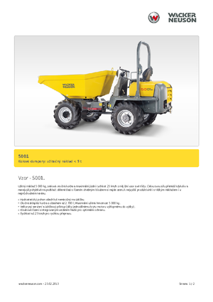 Wieldumpers Neuson 5001