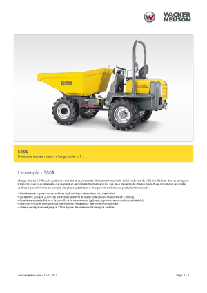 Wieldumpers Neuson 5001
