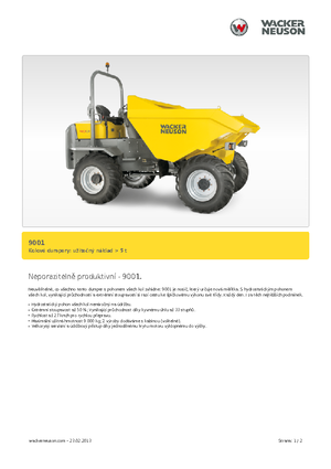 Wieldumpers Neuson 9001