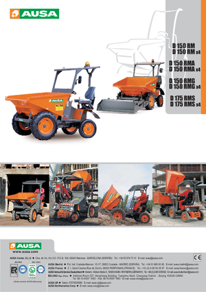 Wieldumpers Ausa D 150 RMA X4