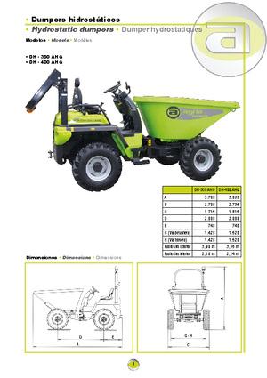 Wieldumpers Agrimac DH 400 AHG