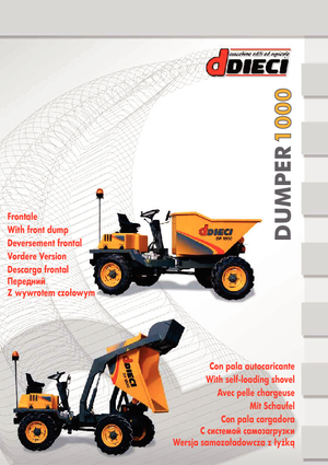 Wieldumpers Dieci DP 1000 Frontale