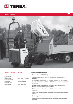 Wieldumpers Terex HD 1200