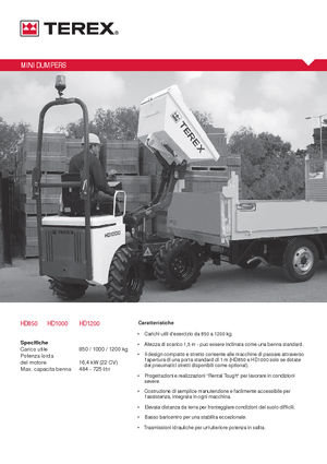 Wieldumpers Terex HD 1200