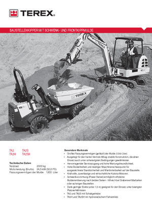 Wieldumpers Terex TA2SH