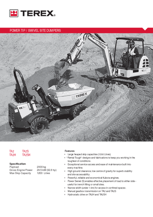 Wieldumpers Terex TA2SH