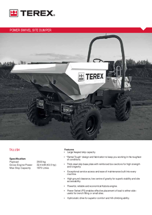Wieldumpers Terex TA 3.5 SH