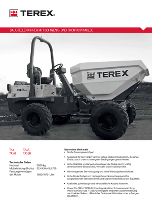 Wieldumpers Terex TA 3