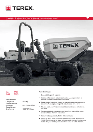 Wieldumpers Terex TA 3