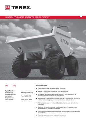 Wieldumpers Terex TA 9