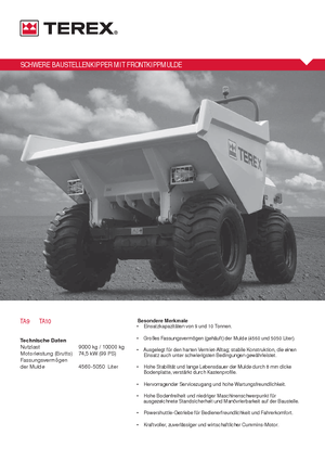 Wieldumpers Terex TA 9