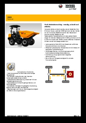 Wieldumpers Wacker Neuson DW50