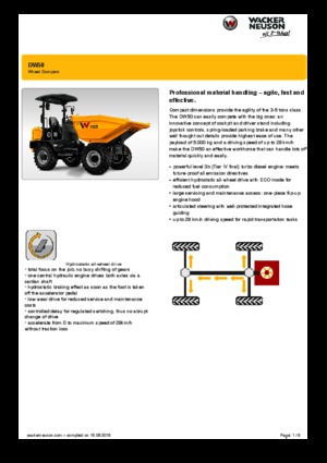 Wieldumpers Wacker Neuson DW50