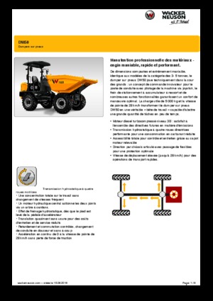 Wieldumpers Wacker Neuson DW50