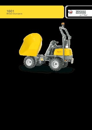Wieldumpers Wacker Neuson 1601 
