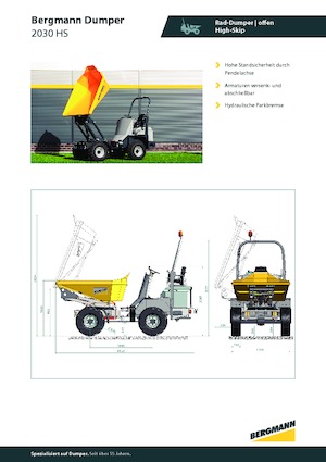 Wieldumpers Bergmann 2030HS