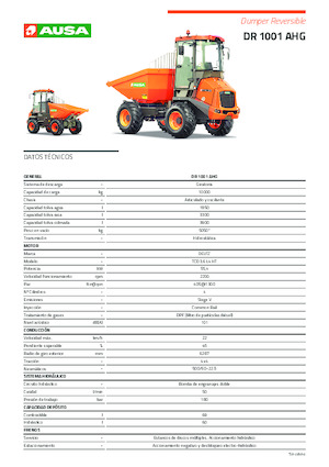 Wieldumpers Ausa DR 1001 AHG